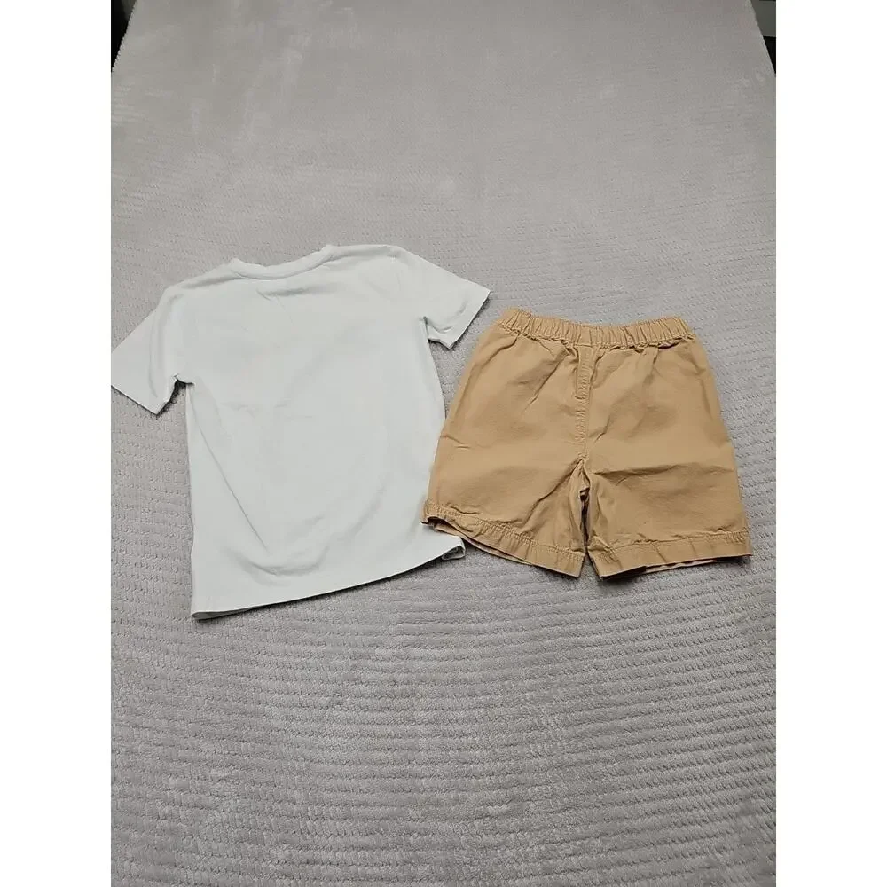 Tommy Bahama Shirt Carribean Joe Shorts Boys 7/8 Elastic Waist - Picture 7 of 8